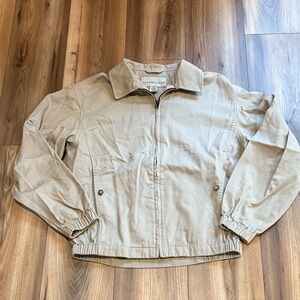 Cutter & Buck Light Tan Zip-Up Jacket Men’s Sz Small